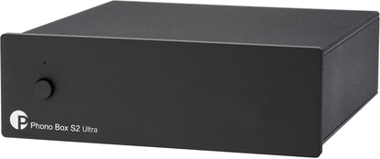 Pro-Ject Phono Box S2 Ultra MM/MC Vorstufe - Schwarz. Verstärkt & entzerrt MM/MC-Plattenspielersignale für Line-Eingänge.