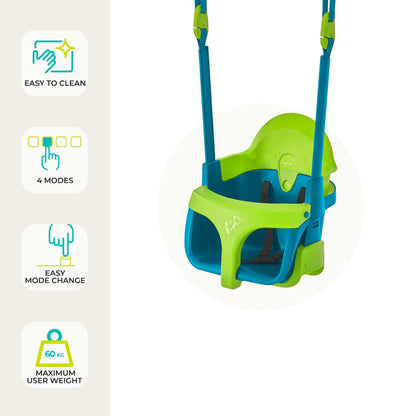 TP Toys Schaukelsitz Quadpod Grün – Babyschaukel ab 6 Monaten