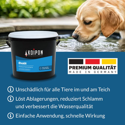 KOIPON Oxalit Teichschlammentferner für Teich Reinigung 5 kg