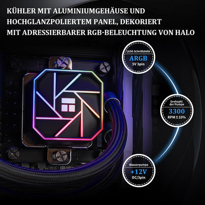 Thermalright AQUA ELITE 360 V3 CPU-Wasserkühlung mit 3 ARGB-Lüftern