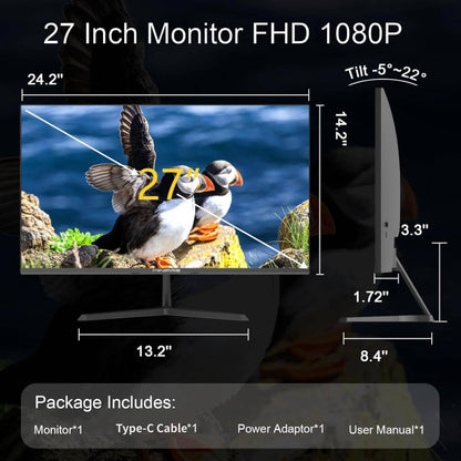 Minifire MF27X3AL 27 Zoll FHD 100Hz Monitor - Eye-Care