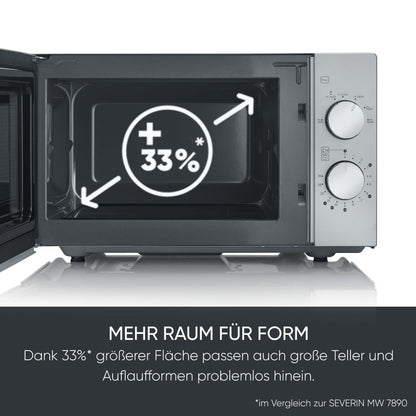 SEVERIN MW 9184 Solo Mikrowelle – Glasboden 20L Schwarz
