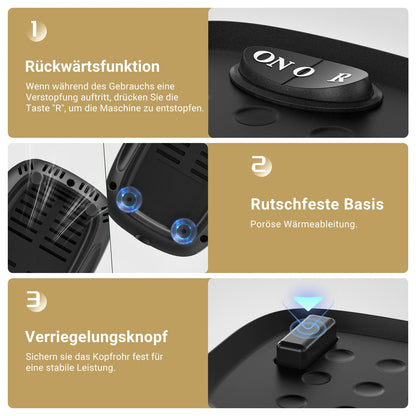 AAOBOSI Elektrischer Fleischwolf 4-in-1 - Edelstahl