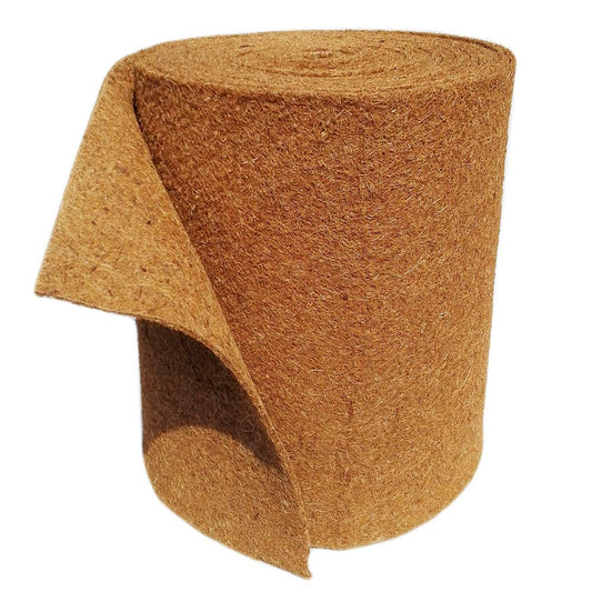 MW.Shop.24 Kokosmatte Biologischer Winterschutz, naturfarben, gerollt. Isoliert und schützt Pflanzenwurzeln vor Frost.