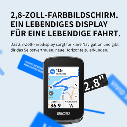 GEOID CC700 Pro GPS Fahrradcomputer mit 2,8-Zoll-Touchscreen