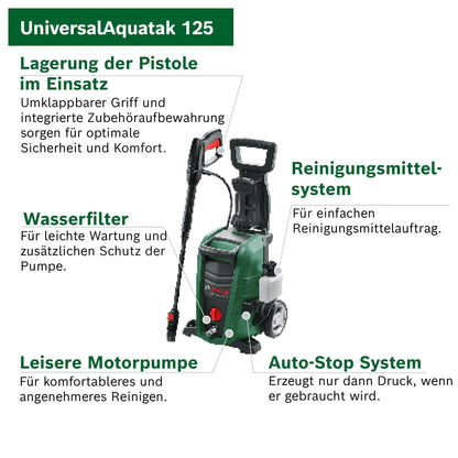 Bosch UniversalAquatak 125 Hochdruckreiniger mit 125 bar