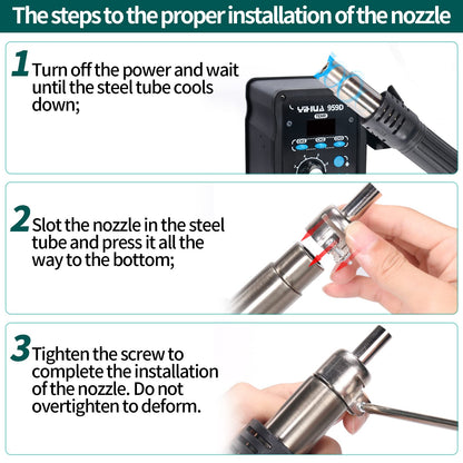 YIHUA 959D Heissluft SMD Lötstation – 700W EU Stecker