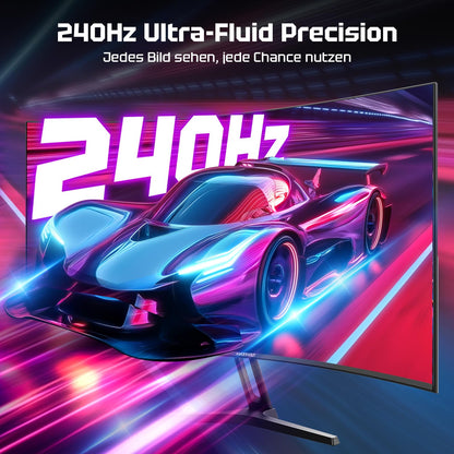 Amzfast AMZG27C1 Pro Curved Gaming Monitor - 27" FHD 240Hz