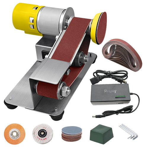 SwissTools DIY Mini Bandschleifer Elektrisch – 7 Stufen Set