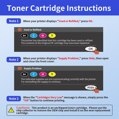 MYCARTRIDGE Ersatz Toner für HP Color LJ Pro MFP 3302 Serie (4er Pack)