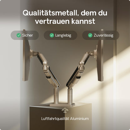 Desktronic Doppelte Monitor Halterung - bis 32" / 8kg