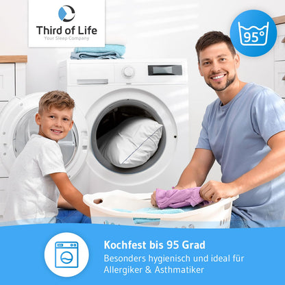 inSPIRO Kopfkissen 80x80 Premium – Ergonomisches Nackenstützkissen