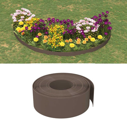 vidaXL Rasenkante Beetumrandung - Braun 10m x 20cm