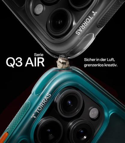 TORRAS Ostand Q3 Air Hülle für iPhone 16 Pro Max, MagSafe, Schwarz