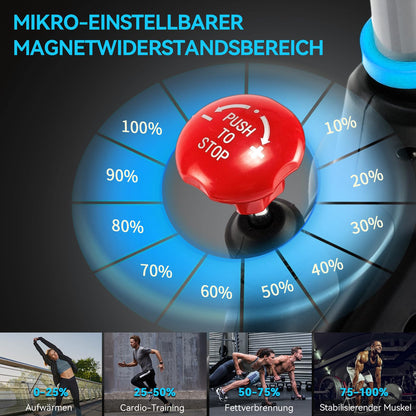 Advamsoler Ergometer Heimtrainer - Magnetischer Widerstand