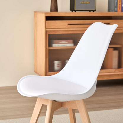 Deuline Oslo Esszimmer Polsterstuhl - 4er-Set Weiss 521249