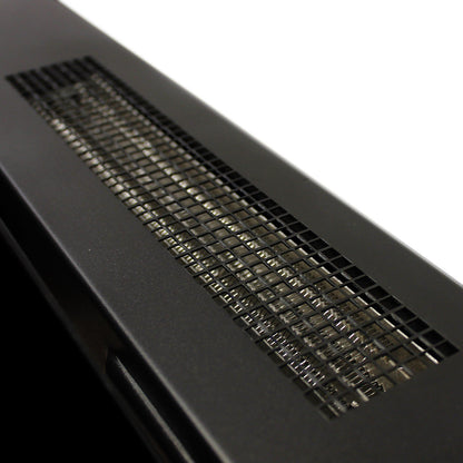 Classic Fire Vancouver Elektrokamin mit Heizung Schwarz 2000W