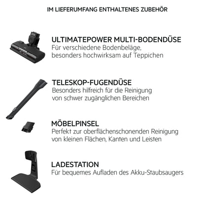 AEG CLEAN 5000 AS52CB25UG 2in1 Akku-Staubsauger Grau