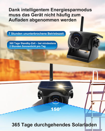 STONVUE S10-WF818P Solar Rückfahrkamera WLAN mit Nachtsicht