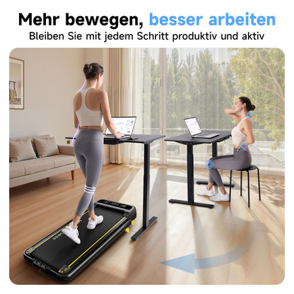 YPOO Laufband für Zuhause – Klappbar, Steigung & Unter Schreibtisch