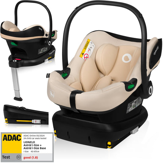 LIONELO ASTRID i-Size Kindersitz Set 40-87cm ISOFIX R129