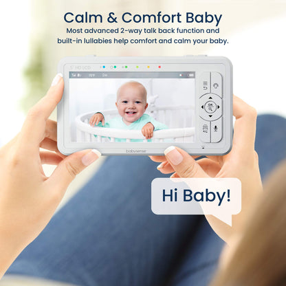 Babysense HDS2 Babyphone mit Kamera – 5 Zoll HD, Ohne WLAN