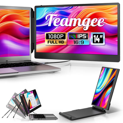 Teamgee Portable Laptop Monitor 14" FHD - Dual Screen Erweiterung