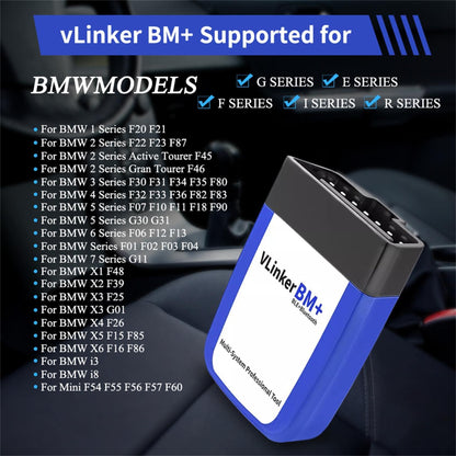vLinker BM+ OBD2 Bluetooth Diagnose Scan Tool für iOS, Android