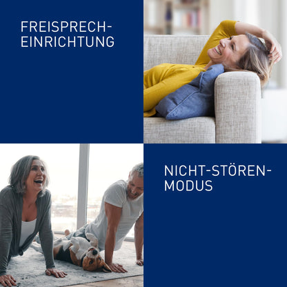 Panasonic KX-TG6864GB Schnurlostelefon 4 Mobilteile AB - Schwarz-Silber