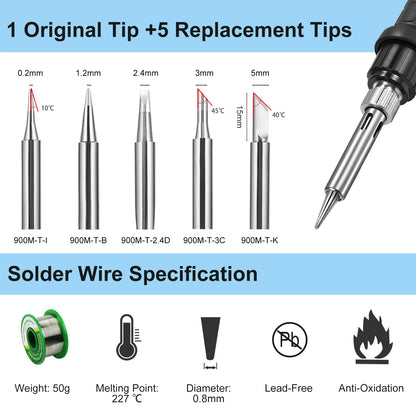Preciva Lötstation 60W mit Display und helfenden Händen