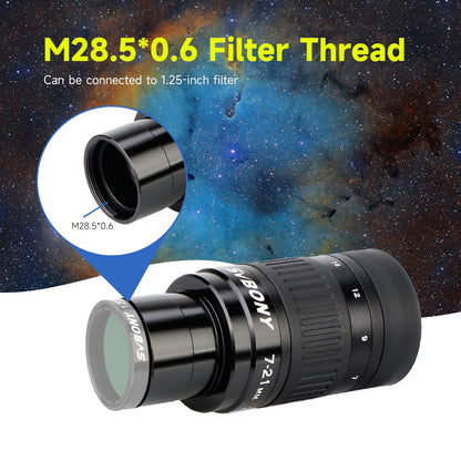 Svbony SV135 Teleskop Zoom Okular 7-21mm - 1.25 Zoll