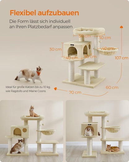 Feandrea Kratzbaum Grosse Katzen XXL - Beige PCT01M