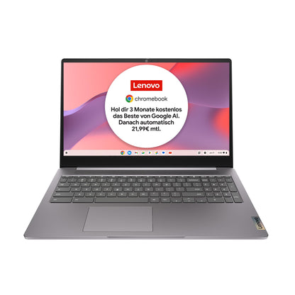 Lenovo Chromebook IdeaPad 3i - 15.6" Touch FHD, QWERTZ Grau. Laptop für webbasierte Anwendungen und Bildung.
