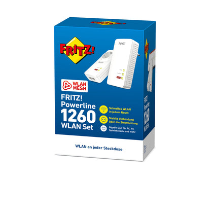 FRITZ! Powerline 1260/1220 WLAN Set - 1200 MBit/s