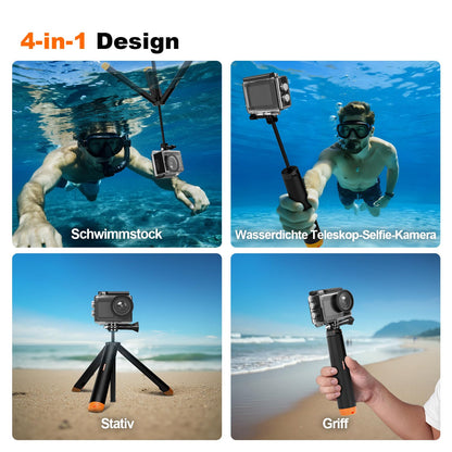 SVBONY SVGo2 4K Action-Kamera, wasserdicht bis 30 m, Dual-Screen
