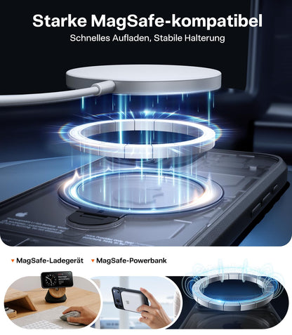 TORRAS Ostand Q3 Spin Hülle für iPhone 17 mit 360° MagSafe Ständer