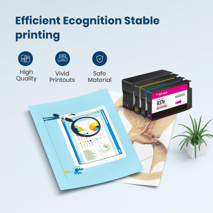 HP Kompatibel 937e 937XL Druckerpatronen Multipack - 4er-Pack