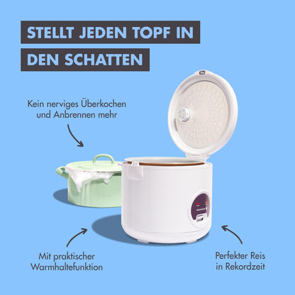 REISHUNGER Basis Reiskocher Starter Set – Weiss Keramik