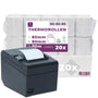 LYNNE Payment Solutions Thermorollen 80 mm x 80 m, BPA-frei, 20 Stück, weisse Papierrollen für Bondrucker