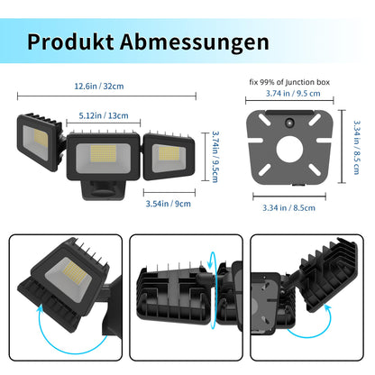 kelinvmi LED Strahler Aussenleuchte IP66 - 120W Warmweiss