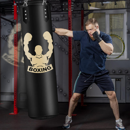 NZQXJXZ Boxsack hängend 120 cm, Boxset mit Handschuhen und Bandagen