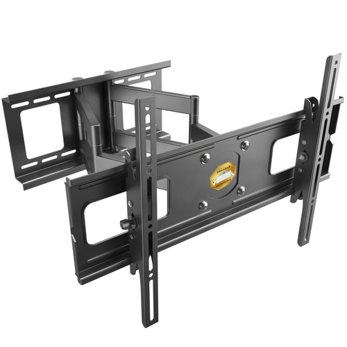 RICOO TV Wandhalterung R06 Schwenkbar 40-75 Zoll - Neigbar: Schwarze Metallhalterung hält TVs an der Wand, schwenkbar & neigbar.