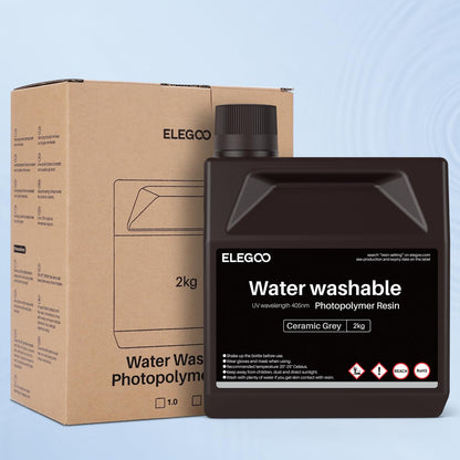 ELEGOO 405nm 8K Wasserwaschbares 3D Drucker Resin - Weltraumgrau 2000g