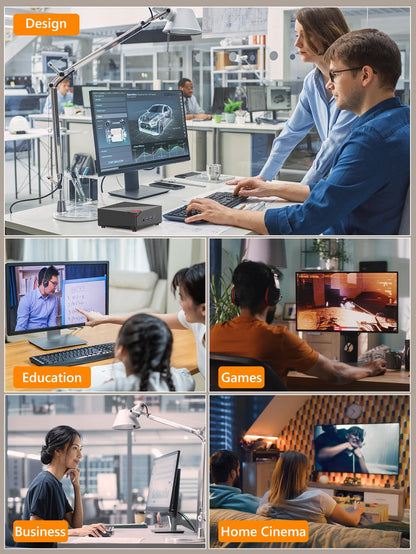 NiPoGi AM06 PRO Mini PC - Ryzen 7 5825U, 16GB/512GB SSD