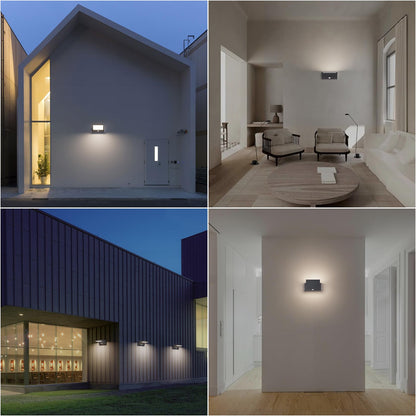 Klighten 24W Aussenwandleuchte mit Bewegungsmelder - Anthrazit 4000K