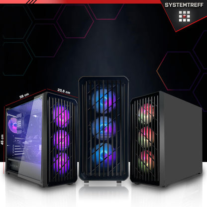 SYSTEMTREFF Basic Gaming PC AMD Ryzen 7 5700G 32GB RAM 1TB NVMe