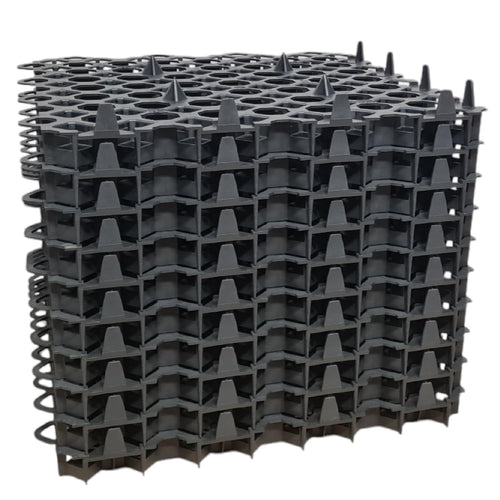 Stabilo Rasengitter Kunststoff 50x50x4 cm schwarz 10 Stück mit Wabenstruktur