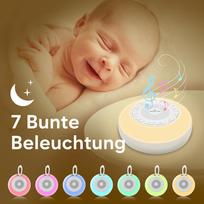 Easy@Home White Noise Machine, tragbare Einschlafhilfe mit Nachtlicht