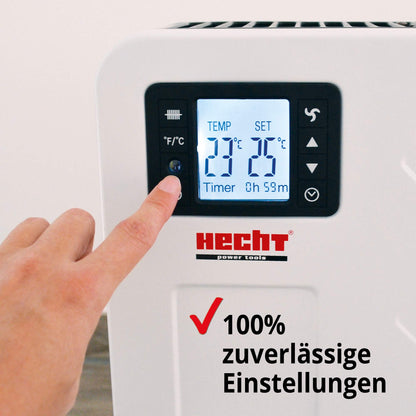 Hecht Elektroheizung – Neu, Fernbedienung, 3 Stufen, Thermostat