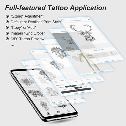 PFARRER T106P Wireless Tattoo-Drucker, Thermo-Transfermaschine